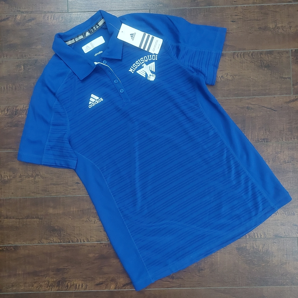 Adidas Climalite Polo Missisquoi Thunderbirds Polo NWT Size Medium